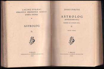 Josef Svátek: Astrolog