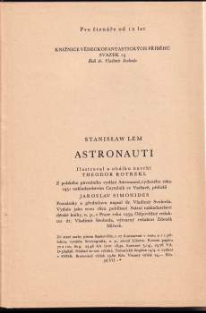 Stanislaw Lem: Astronauti