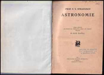 Vsevolod Viktorovič Stratonov: Astronomie