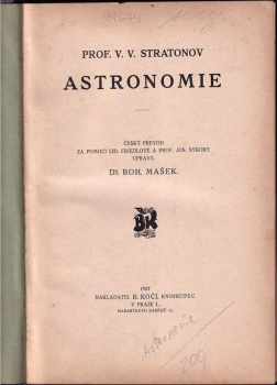 Vsevolod Viktorovič Stratonov: Astronomie