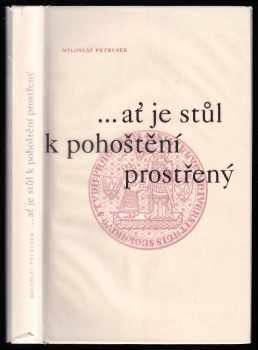 --ať je stůl k pohoštění prostřený