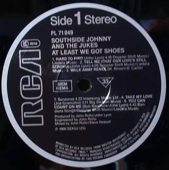 Southside Johnny & The Asbury Jukes: At Least We Got Shoes