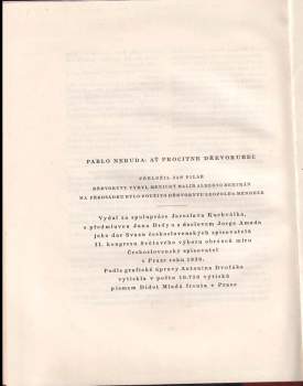 Pablo Neruda: Ať procitne dřevorubec