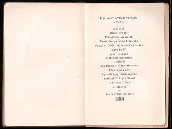 François-René de Chateaubriand: Atala