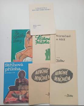Ateliér Květen - sešity Na slovíčko ženy..., Mnohé o mnohém, Výbavička do prvního roku, Stručně o šití + střihová příloha, Střihová příloha ke kolekci č. 53