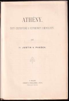 Justin Václav Prášek: Athény