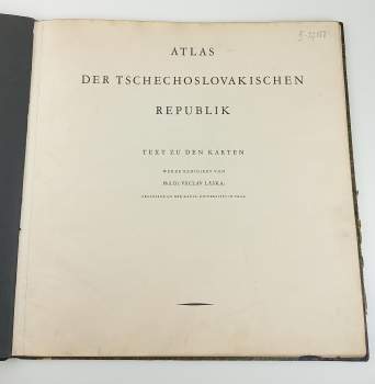 Václav Láska: Atlas der Tschechoslovakischen Republik