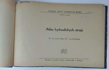 Jaroslav Blaha: Atlas hydraulických strojů