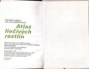 Jindřich Krejča: Atlas liečivých rastlín