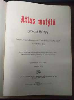 Jan John: Atlas motýlů střední Evropy