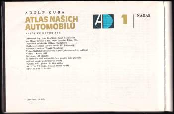 Adolf Kuba: Atlas našich automobilů