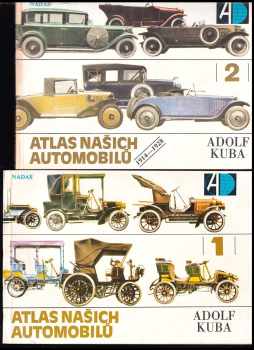 KOMPLET Adolf Kuba 2X Atlas našich automobilů: 1+2
