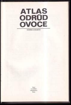 Antonín Dvořák: Atlas odrůd ovoce