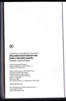 Václav Cílek: Atlas pískovcových skalních měst České a Slovenské republiky
