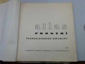 kol. autorů: Atlas podnebí Československé republiky
