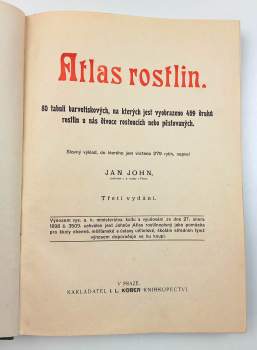 Jan John: Atlas rostlin