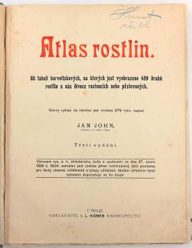 Jan John: Atlas rostlin