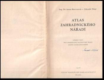 Anna Horynová: Atlas zahradnického nářadí. Učební text