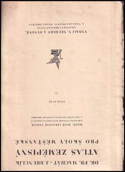 František Machát: Atlas zeměpisný