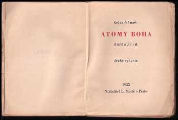 Gejza Vámoš: Atomy Boha