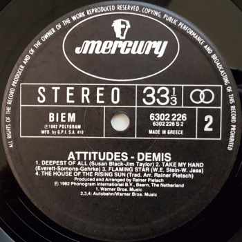 Demis Roussos: Attitudes