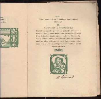 Otto František Babler: Aucassin a Nicoletta