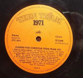 Jugend Für Christus Teen Team: Auf Südafrika-Tournee 1971