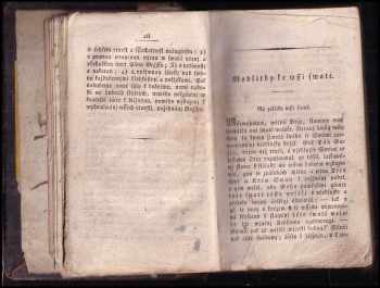 Johann Ev Schmitt: Auplná modlicý Kniha pro prawé wěřicý Křesťany
