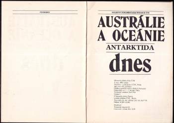 Oldřich Pošmurný: Austrálie a Oceánie dnes
