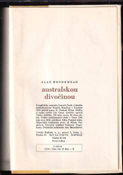 Alan Moorehead: Australskou divočinou