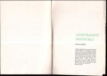 Milan Vašíček: Australští papoušci