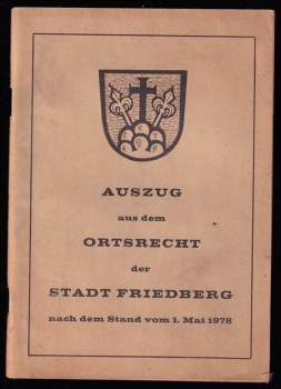Auszug aus dem Ortsrecht der Stadt Friedberg