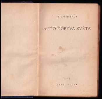 Wilfrid Bade: Auto dobývá světa