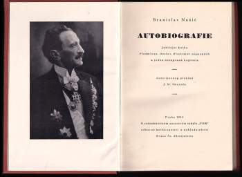 Branislav Nušić: Autobiografie