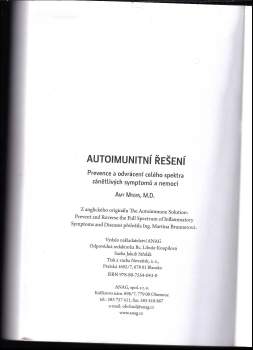 Amy Myers: Autoimunitní řešení
