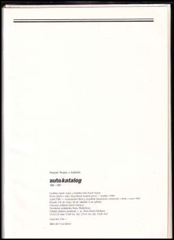 Mojmír Stojan: Autokatalog 1990-1991