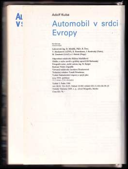 Adolf Kuba: Automobil v srdci Evropy
