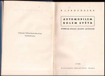 B. J Procházka: Automobilem kolem světa