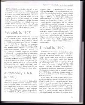 Hubert Procházka: Automobily Aero, Jawa, Walter, Wikov, "Z"