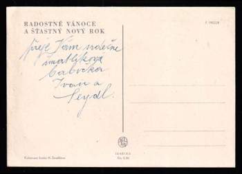 Helena Zmatlíková: Autorská pohlednice  + věnování a podpis HELENA ZMATLÍKOVÁ