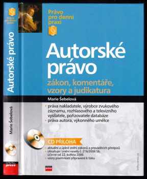Marie Šebelová: Autorské právo