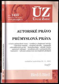 Autorské právo ; Průmyslová práva [ÚZ 2021 č. 1455]