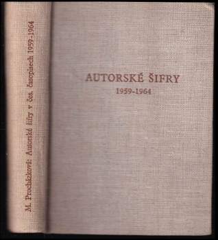 Autorské šifry v českých časopisech 1959-1964