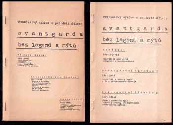 Avantgarda bez legend a mýtů : rozhlasový cyklus, 1967. Část 1-14 + závěrečná část