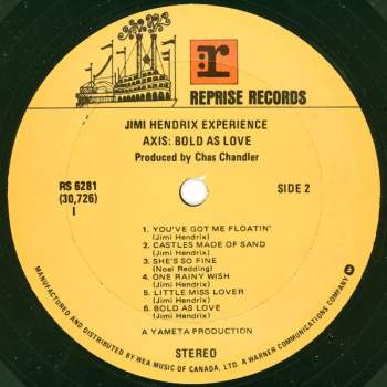 The Jimi Hendrix Experience: Axis: Bold As Love