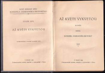 Bohumil Zahradník-Brodský: Až květy vykvetou