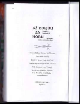 Pavlína Brzáková: Až odejdu za horu