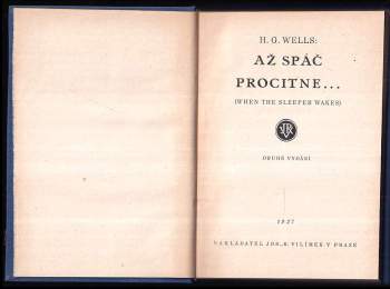 H. G Wells: Až spáč procitne--