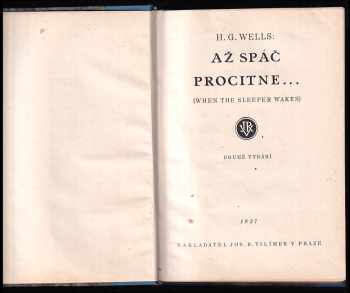 H. G Wells: Až spáč procitne--