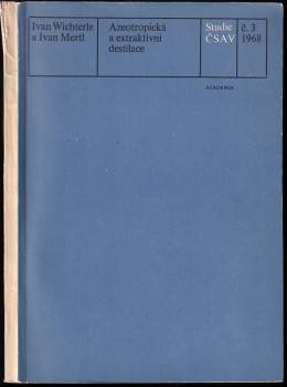 Azeotropická a extraktivní destilace